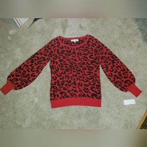NWT❣ $50 Retail! Fever Red &Black Sweater